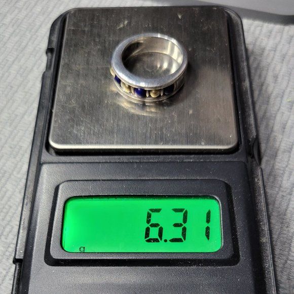 Vintage Lagos Caviar Two-Tone Lapiz Band Ring - Picture 8 of 8